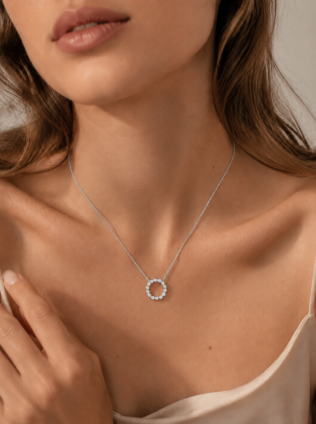 COLLAR HALO PAVE DE S&S