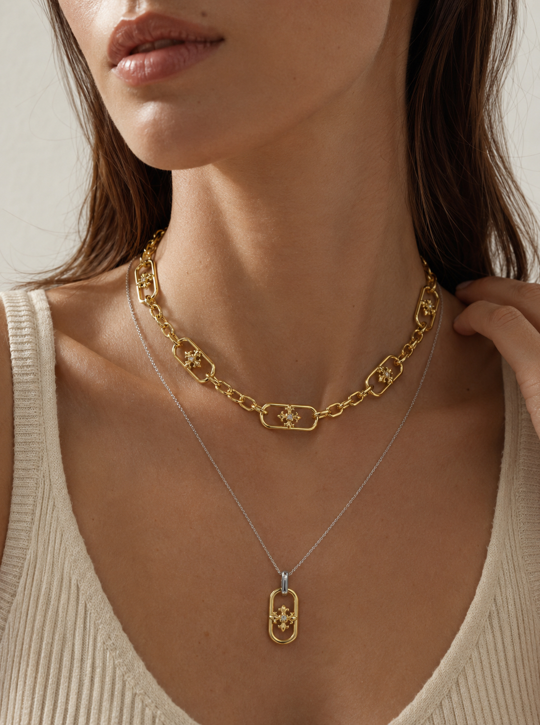 IRIS HEAVY LINK NECKLACE