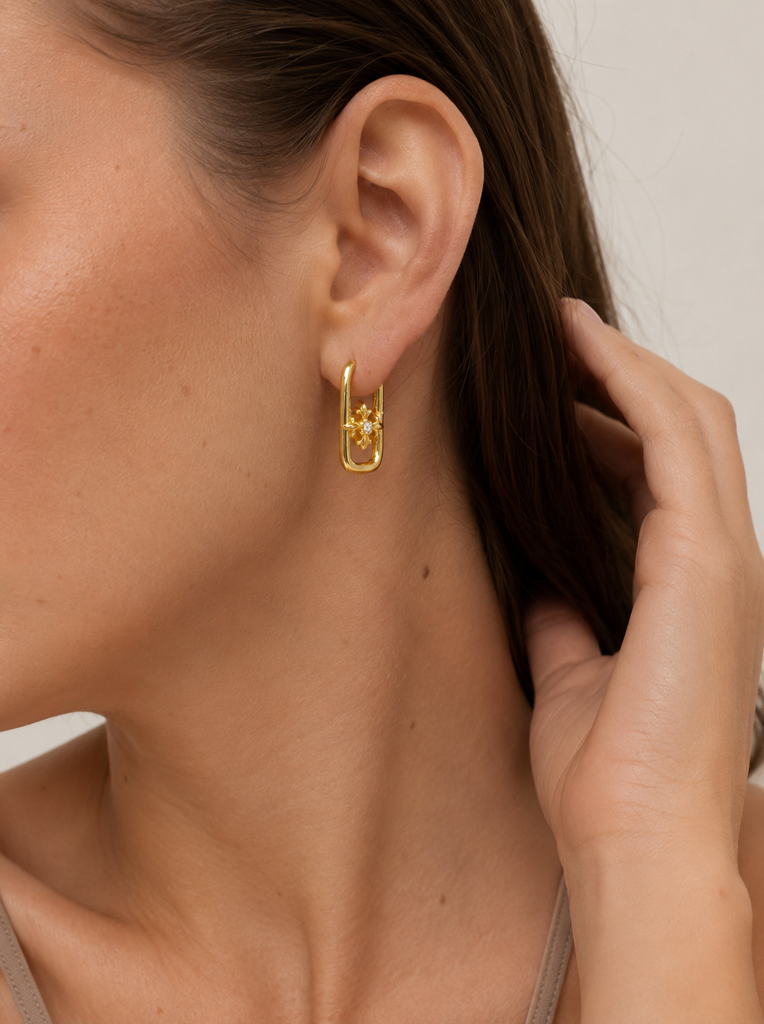 CROSS IRIS DROP EARRINGS