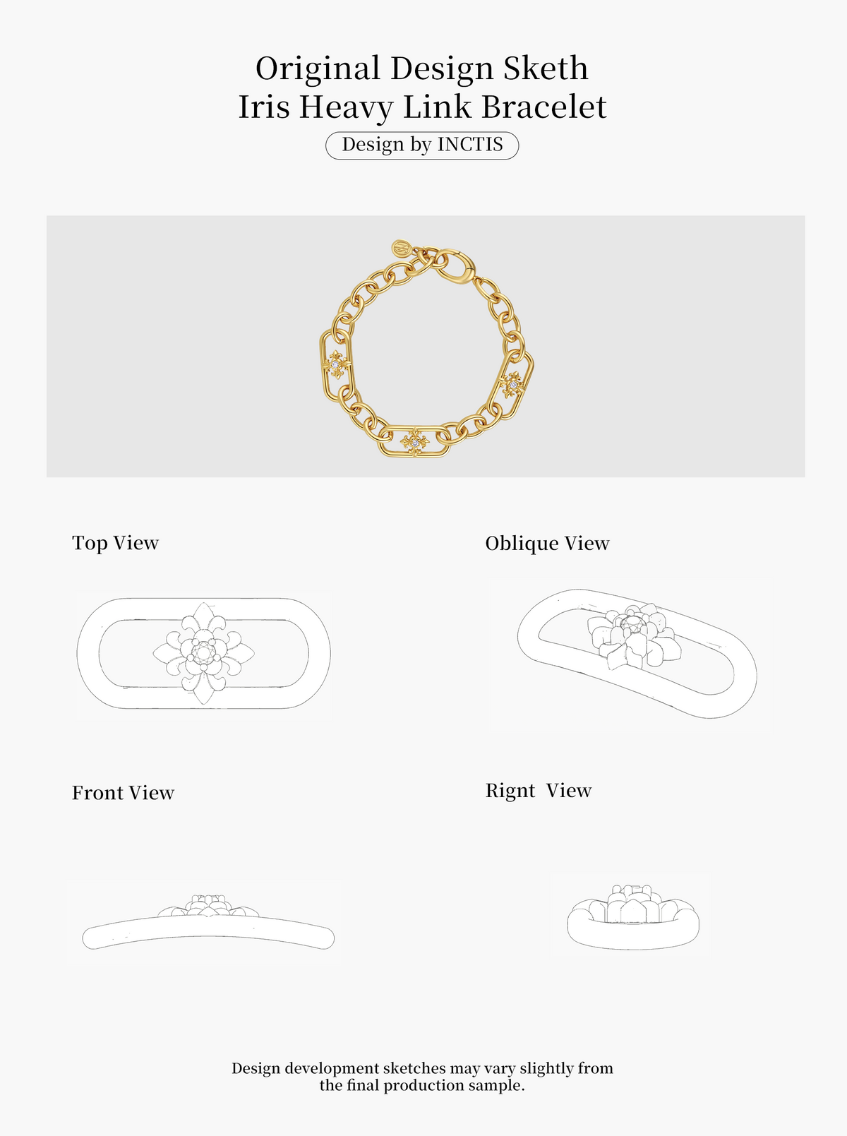 IRIS HEAVY LINK BRACELET