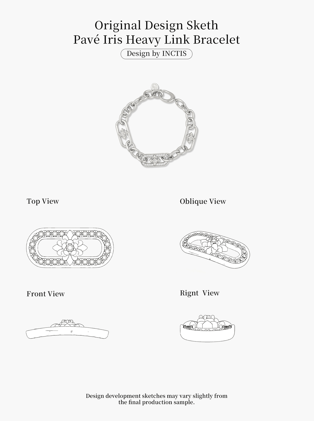 PAVÉ IRIS HEAVY LINK BRACELET