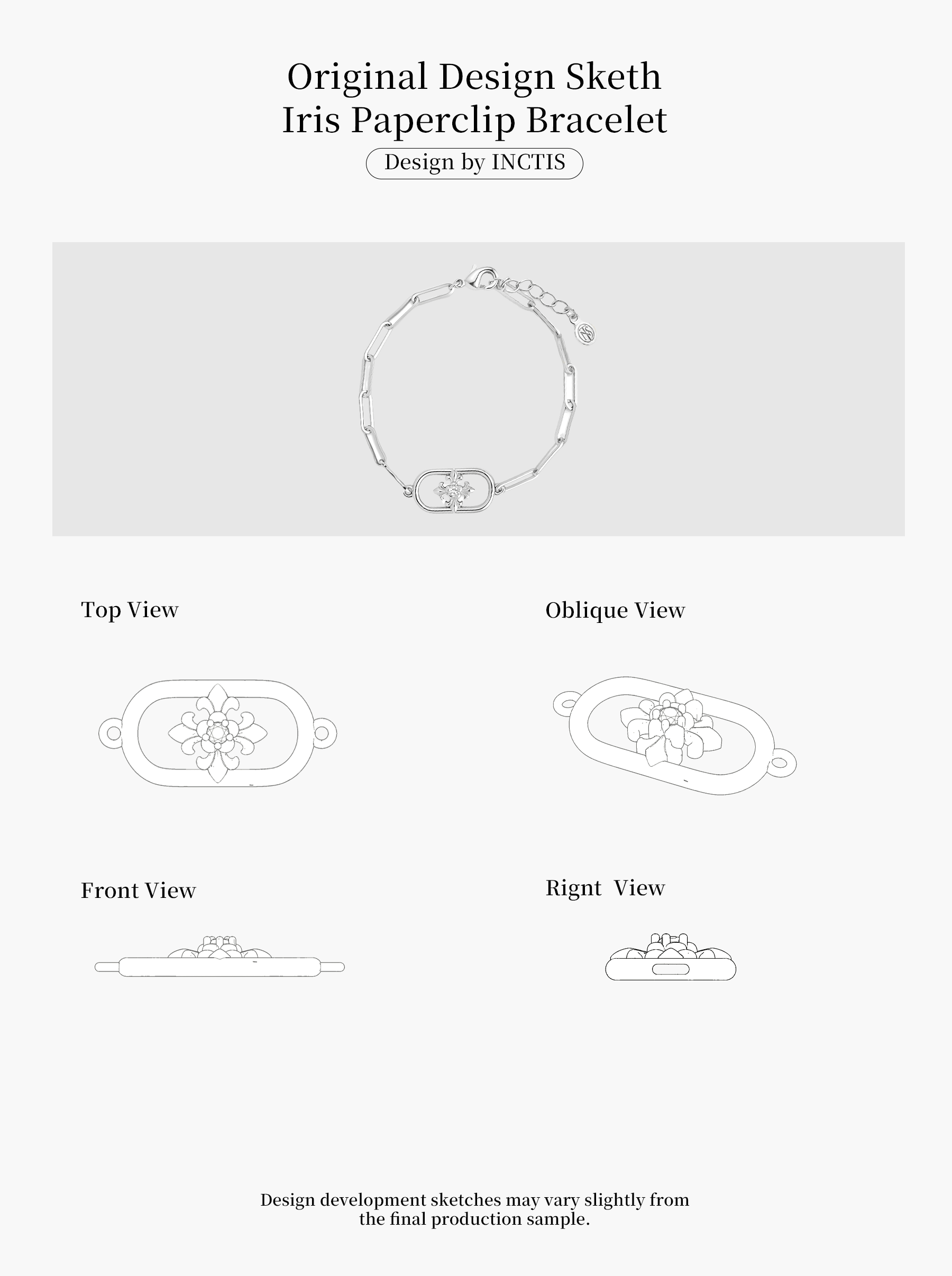 IRIS PAPERCLIP BRACELET