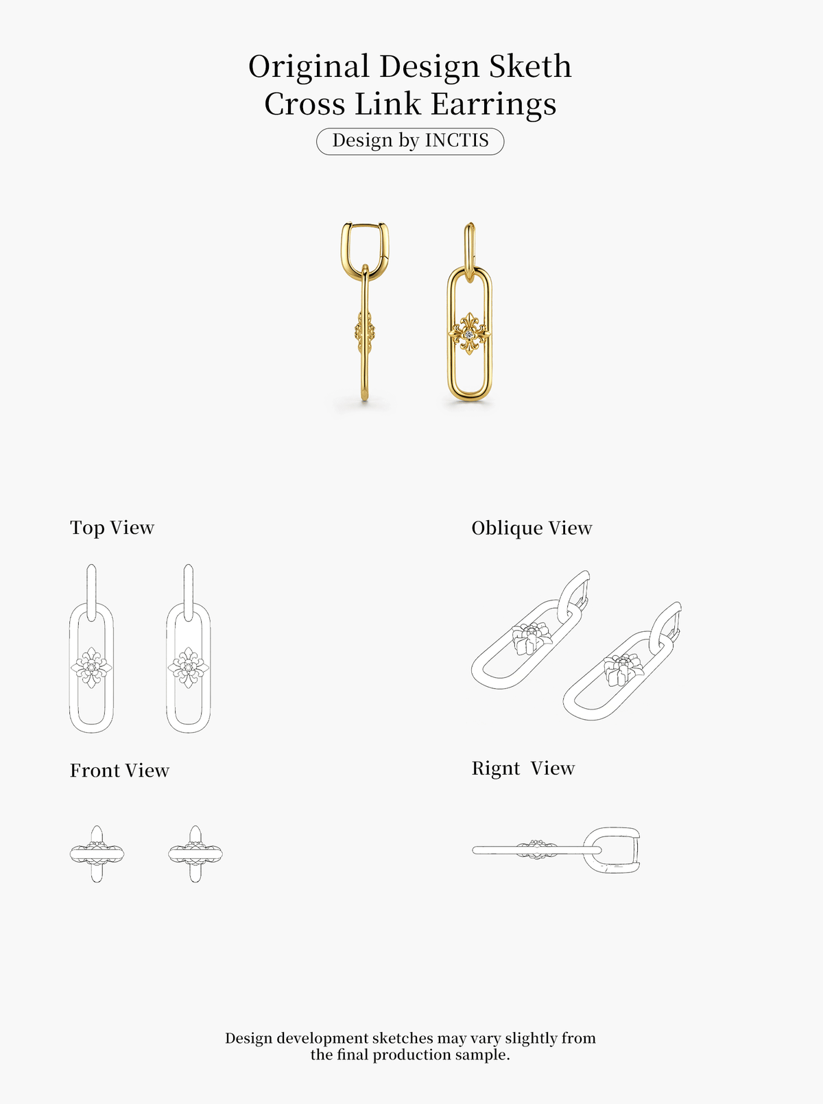 CROSS LINK EARRINGS