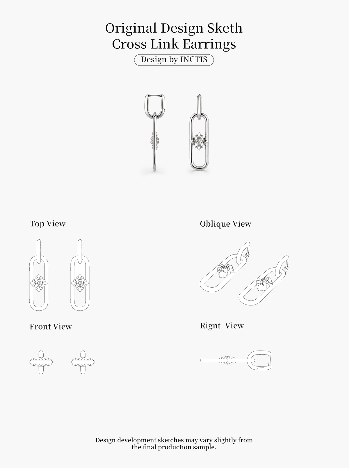 CROSS LINK EARRINGS