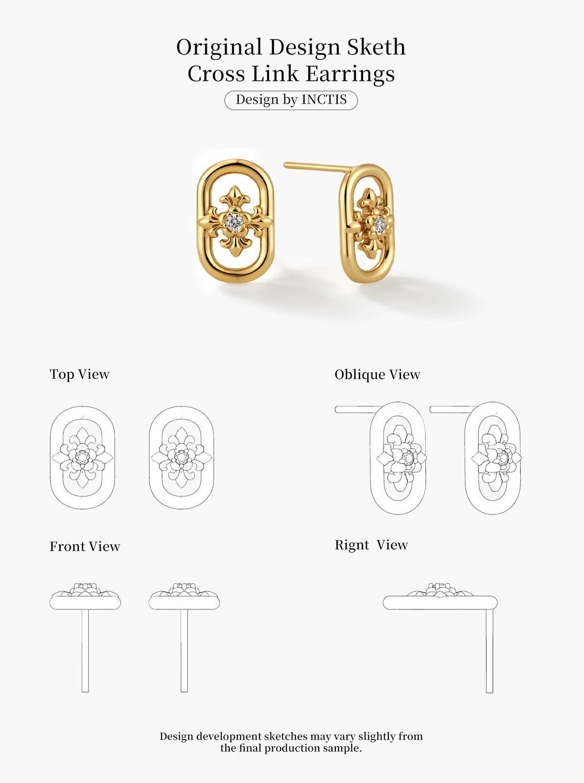 IRIS STUD EARRINGS
