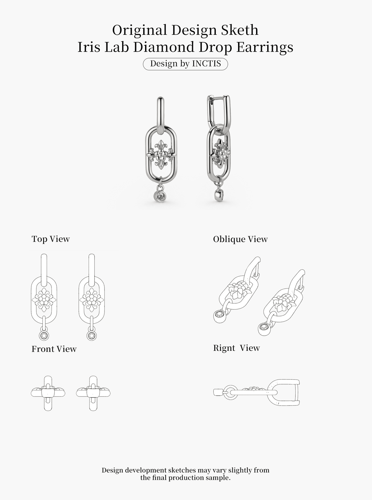 IRIS LAB DIAMOND DROP EARRINGS