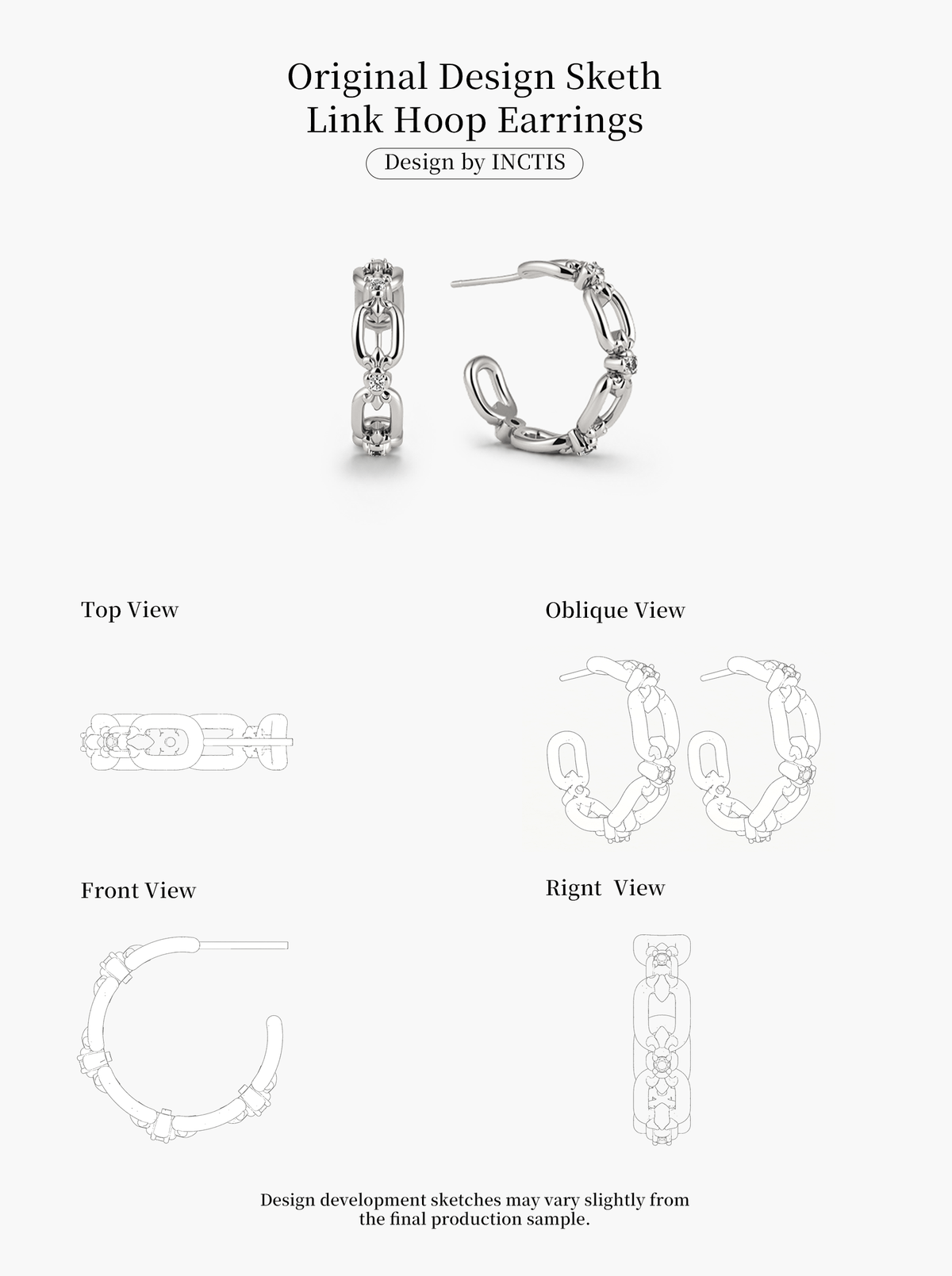 LINK HOOP EARRINGS