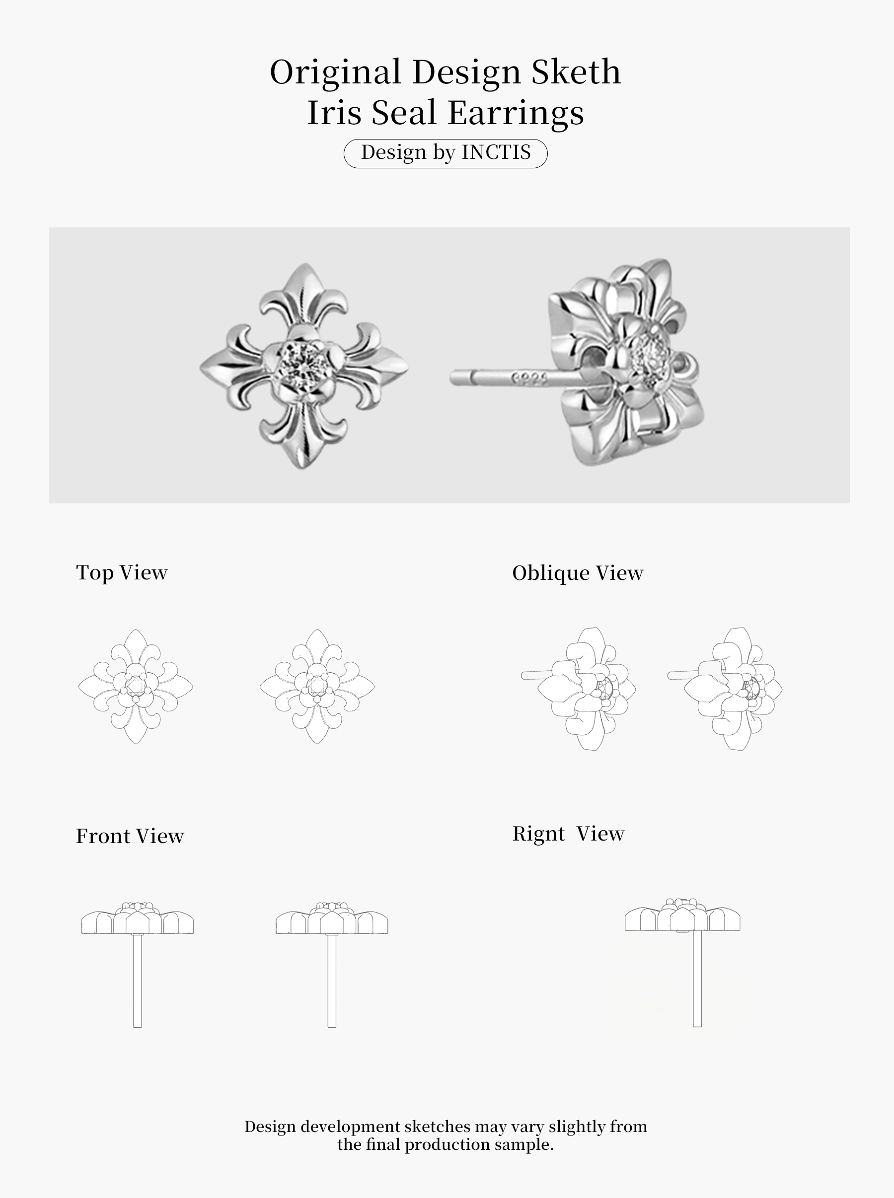 IRIS SEAL EARRINGS
