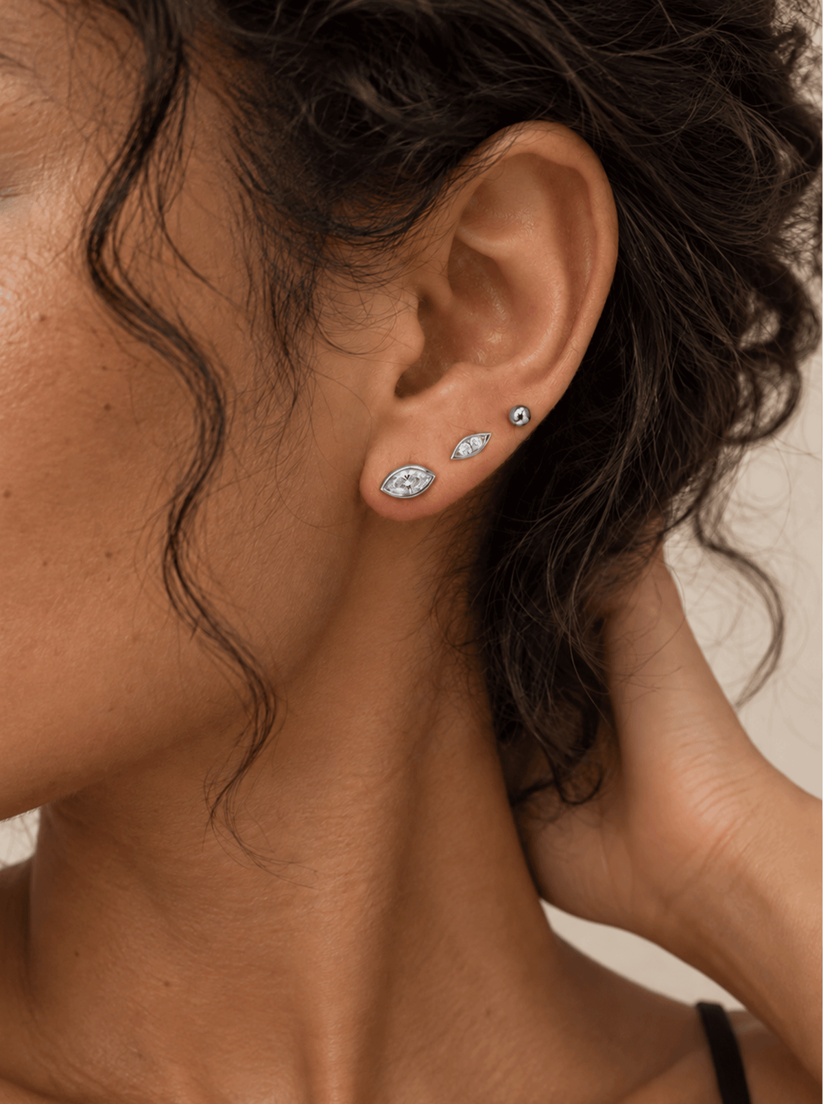 PRISM TIDE MARQUISE STUD EARRINGS SET