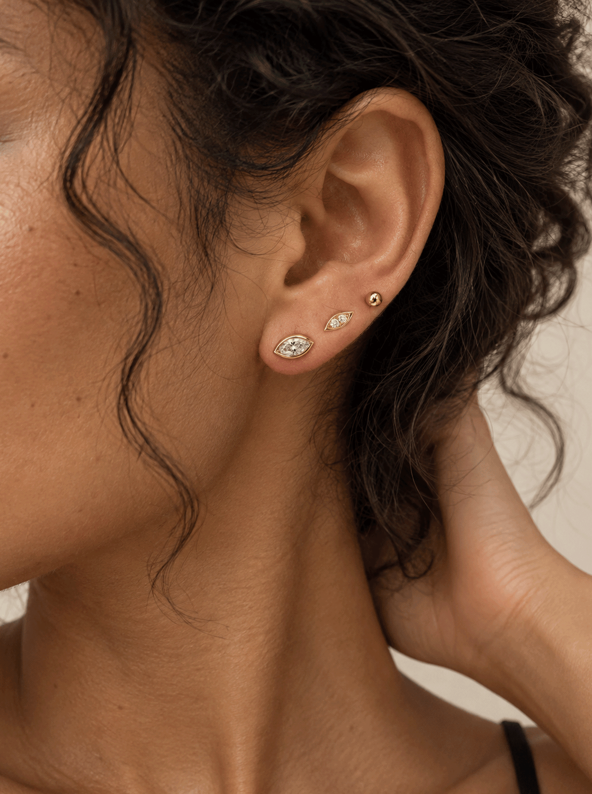 PRISM TIDE MARQUISE STUD EARRINGS SET